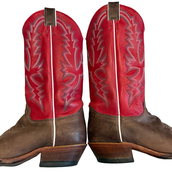 Justin Bent Rail BRL314 Square Toe Western Boots, Sz 6.5 C (also fits Sz 7B) - Picture 10 of 16